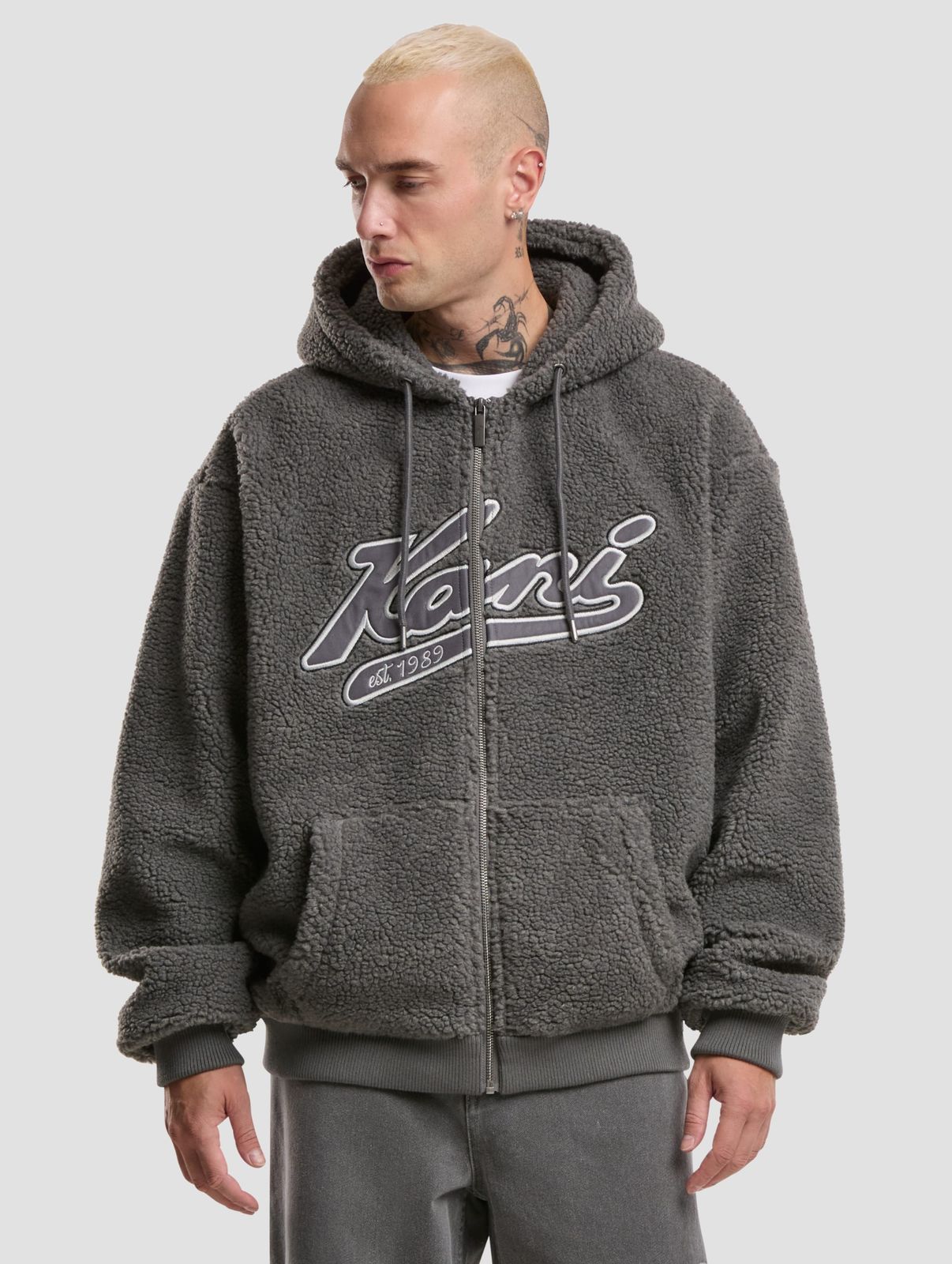 Karl Kani Herren Hoodie Grau