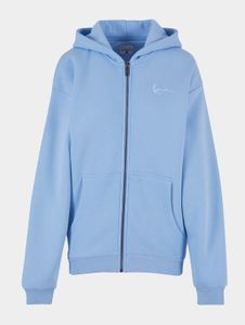 Felpa con cappuccio da uomo Karl Kani, morbida, 400 g/m², cotone, azzurro.