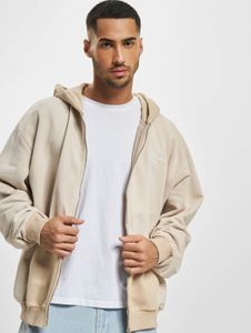 Sweat à capuche décontracté Karl Kani pour homme en coton écru et blanc