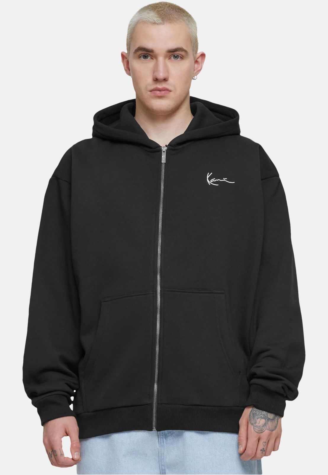 Karl Kani Herren Hoodie aus Baumwolle in Schwarz