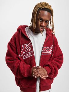 weicher Karl Kani Herren Hoodie große Kapuze Kordelzug 420 g/m² Rot