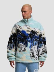 schlichte Karl Kani Herren Jacke Blau