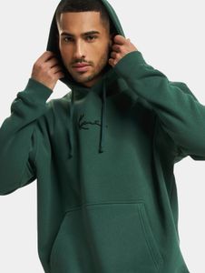 Modern Karl Kani men's hoodie, large hood, drawstring, 350 g/m² cotton, green