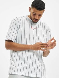 bequemes Karl Kani Herren T-Shirt 220 g/m² mit Baumwolle Weiß