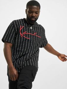 T-shirt da uomo moderna Karl Kani in cotone, nera