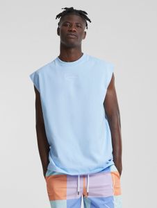 modernes Karl Kani Herren T-Shirt 220 g/m² mit Baumwolle Hell-Blau