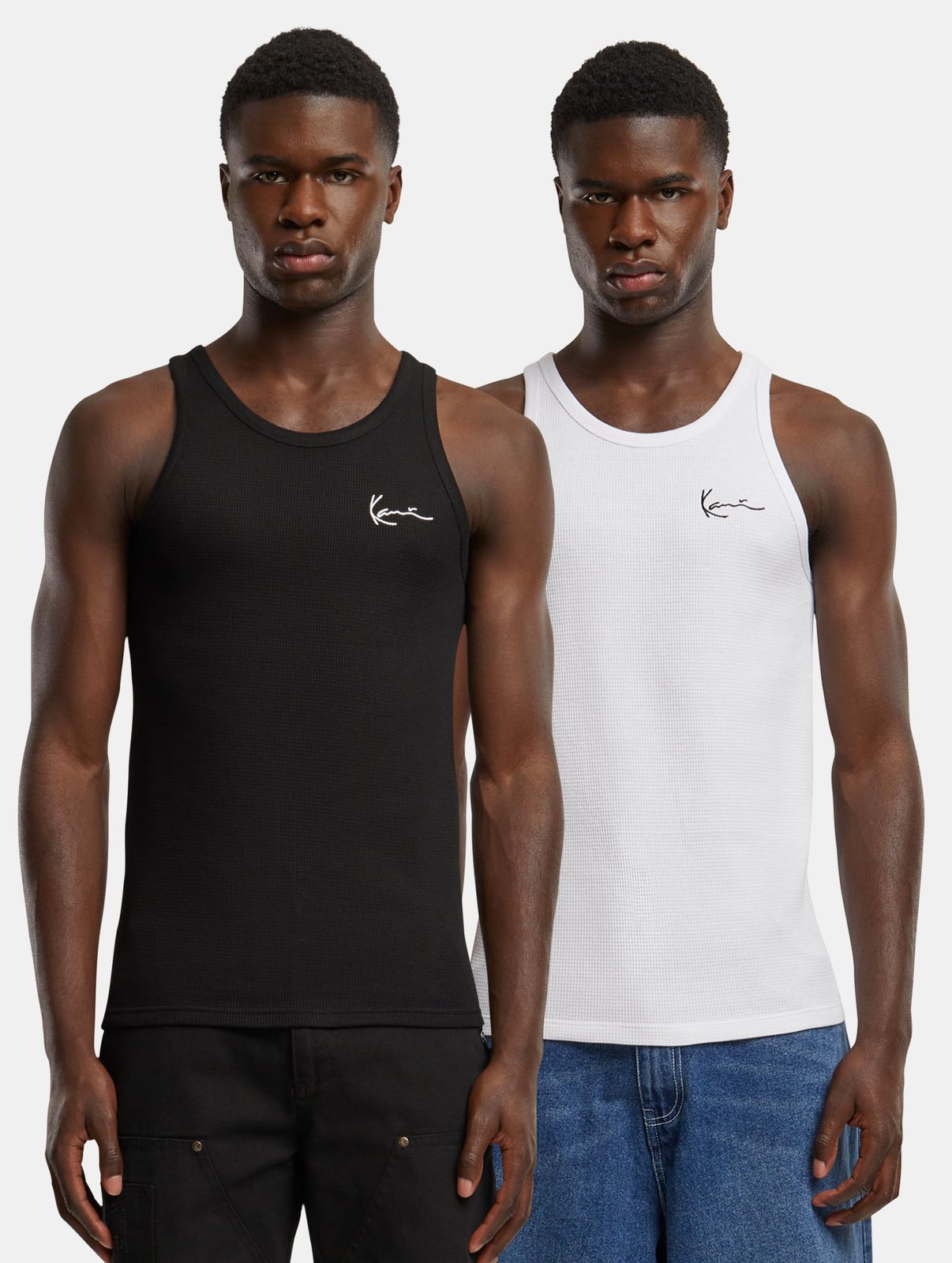 Karl Kani Herren T-Shirt Baumwolle Schwarz/Weiß