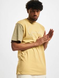 lässiges Karl Kani Herren T-Shirt 220 g/m² mit Baumwolle Beige