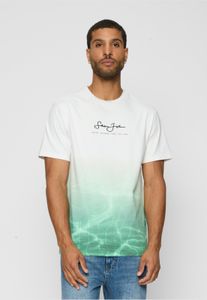 modernes Sean John Herren T-Shirt 250 g/m² mit Baumwolle Weiß