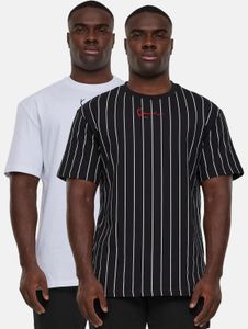 bequemes Karl Kani Herren T-Shirt mit Baumwolle Schwarz/Weiß