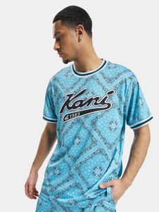 bequemes Karl Kani Herren T-Shirt 140 g/m² Hell-Blau