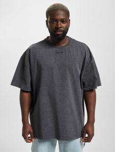 bequemes Karl Kani Herren T-Shirt Stretch mit Baumwolle Grau