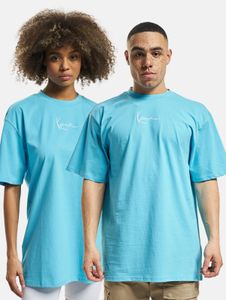 modernes Karl Kani Unisex T-Shirt 220 g/m² mit Baumwolle Hell-Blau