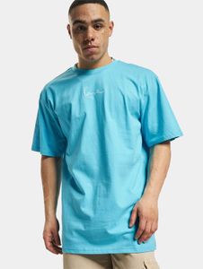 bequemes Karl Kani Herren T-Shirt 220 g/m² mit Baumwolle Hell-Blau