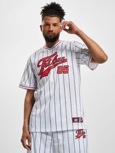 lässiges Fubu Herren T-Shirt Mesh Weiß/Rot