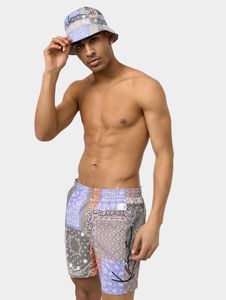 Comfortable Karl Kani men's T-shirt, 75 g/m², grey/violet