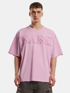 bequemes Karl Kani Herren T-Shirt mit Baumwolle Alt-Rosa