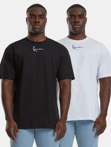 bequemes Karl Kani Herren T-Shirt mit Baumwolle Schwarz/Weiß