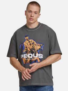 bequemes PEQUS Herren T-Shirt mit Baumwolle Grau