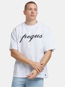 Comfortable PEQUS men's T-shirt with cotton, white