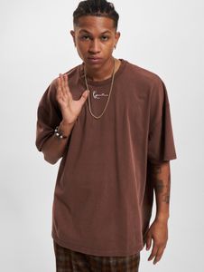 modernes Karl Kani Herren T-Shirt 300 g/m² mit Baumwolle Braun