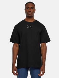 bequemes Karl Kani Herren T-Shirt 240 g/m² mit Baumwolle Schwarz