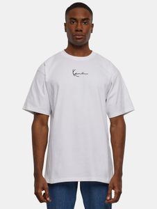T-shirt homme décontracté Karl Kani, 240 g/m², coton, blanc