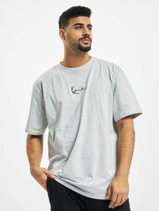T-shirt casual da uomo Karl Kani, 220 g/m², cotone, grigia