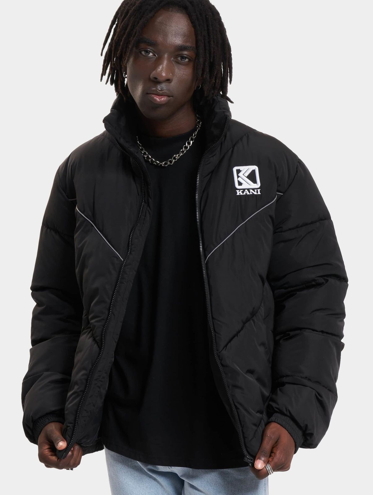 Karl Kani Herren Jacke gesteppt Schwarz