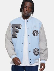 stylische Fubu Herren Jacke Blau/Grau
