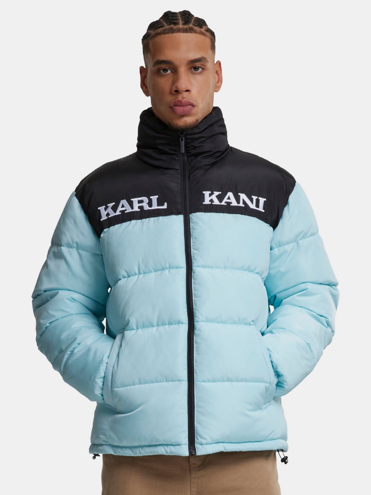 Karl Kani Herren Jacke Hell-Blau