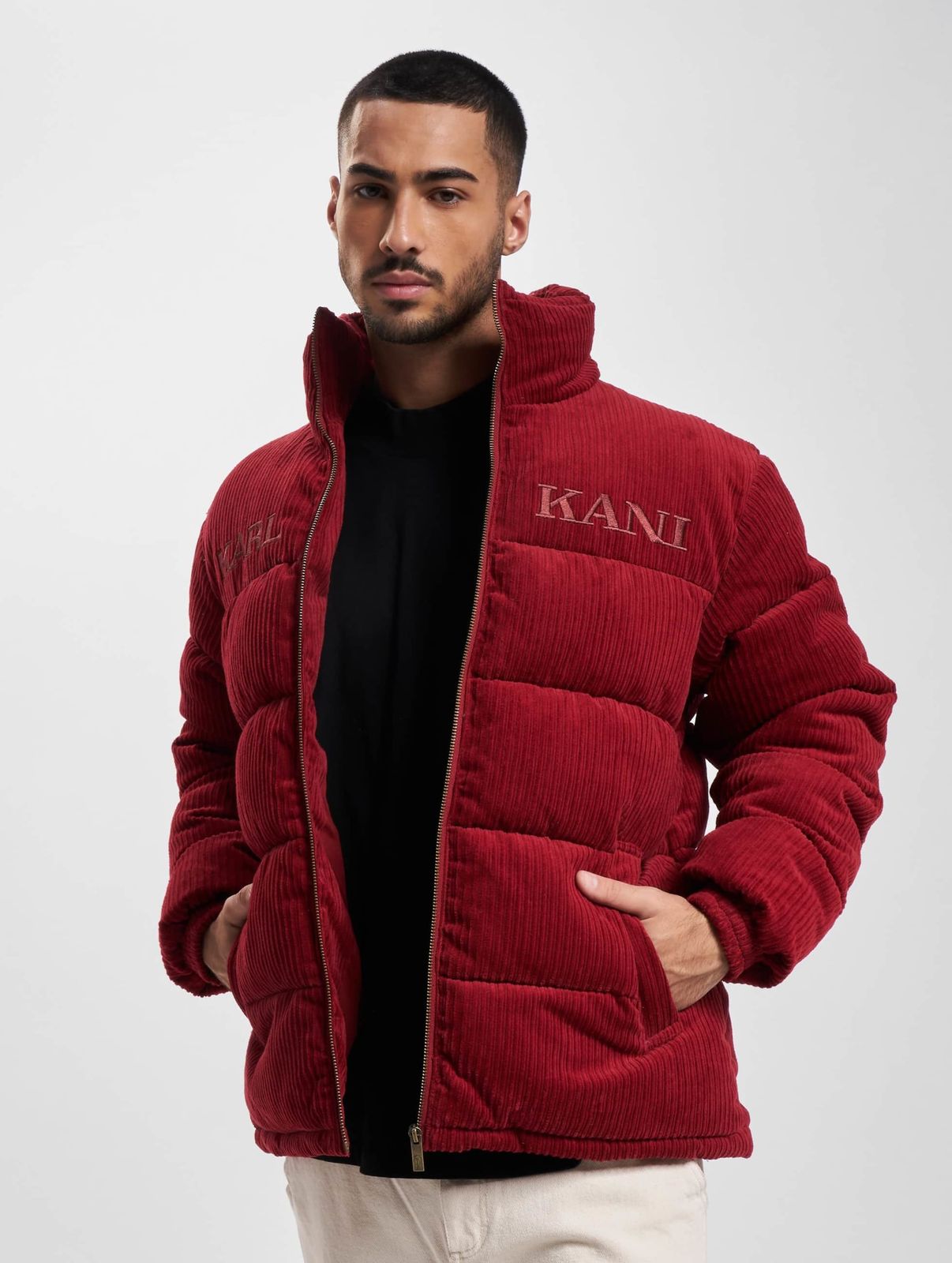 Karl Kani Herren Jacke mit Reißverschluss und Taschen