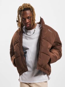 lässige Karl Kani Unisex Jacke Reißverschluss Taschen 110 g/m² Braun