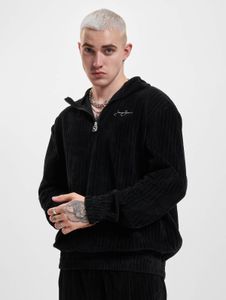 Giacca casual da uomo Sean John con cerniere, tasche e fodera in cotone, nera