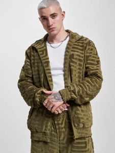 schlichte Sean John Herren Jacke Reißverschluss Taschen mit Baumwolle Khaki