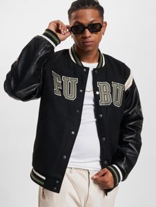 schlichte Fubu Herren Jacke mit Baumwolle Schwarz