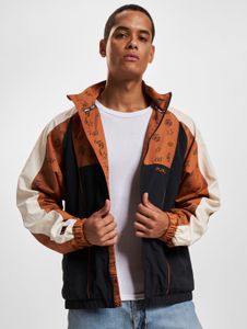 lässige Fubu Herren Jacke Schwarz/Creme/Braun