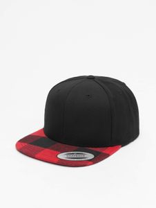 Casquette unisexe Modern Flexfit, 382 g/m², noir/rouge