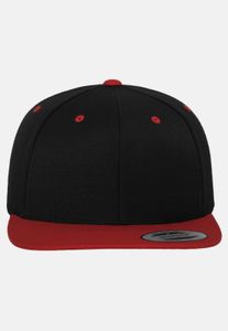sportliche Flexfit Unisex Cap 382 g/m² Schwarz/Rot