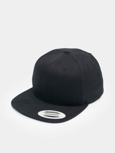 lässige Checked Flanell Unisex Cap Stretch 269 g/m² mit Baumwolle Schwarz