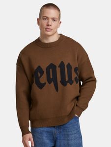 Comfortable PEQUS men's sweatshirt with cotton, brown