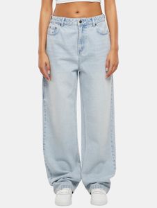 bequeme Karl Kani Damen Jeans mit Baumwolle Hell-Blau