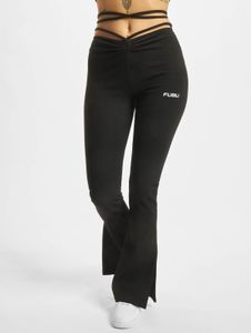 moderne Fubu Damen Jeans Stretch mit Baumwolle Schwarz