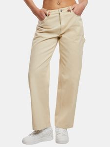moderne Karl Kani Damen Jeans 345 g/m² mit Baumwolle Beige