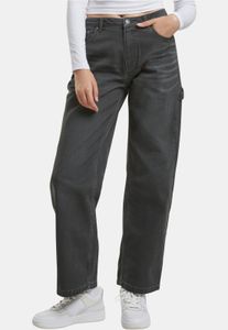 Jean stretch confortable Karl Kani pour femme, en coton gris
