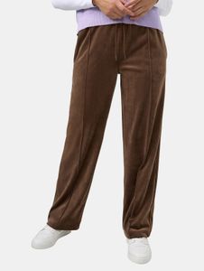 Pantaloni casual da donna Karl Kani, vestibilità dritta, elasticizzati, 270 g/m², marroni