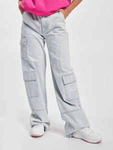 Casual Karl Kani women's jeans with cotton, blue