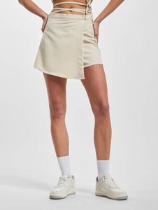 leichtes Karl Kani Damen Kleid Reißverschluss mit Baumwolle Beige