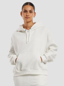 bequemer Karl Kani Damen Hoodie mit Baumwolle Ecru-Weiß