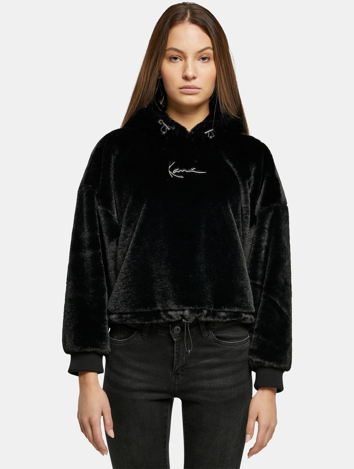 Karl Kani Damen Hoodie 420 g/m² Schwarz